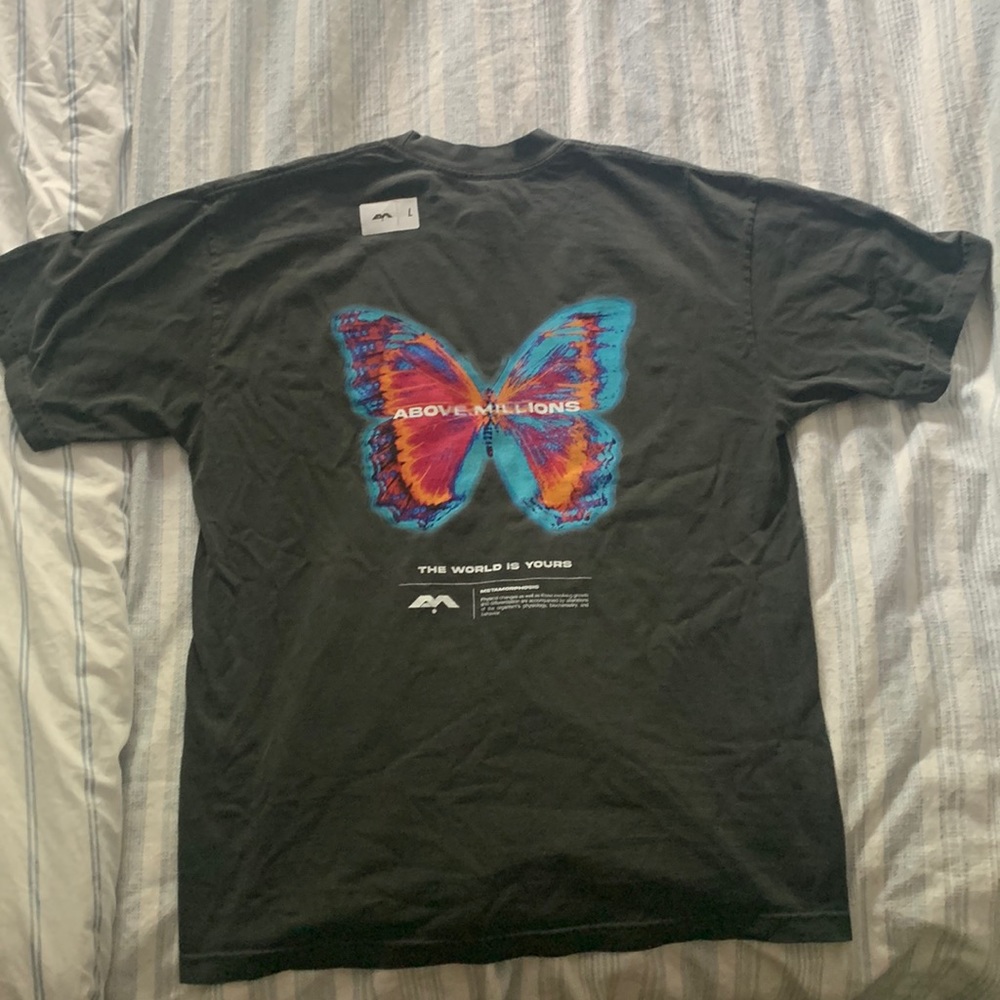Above Millions holographic Metamorphosis Shirt